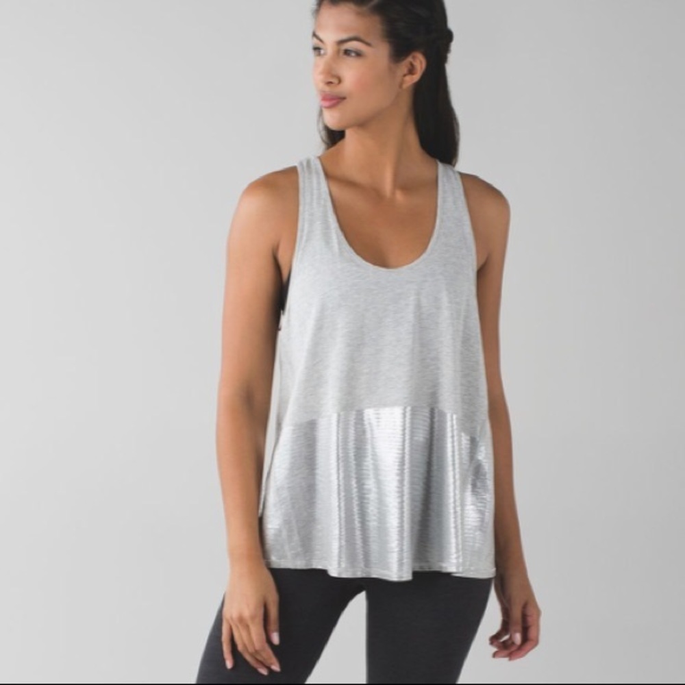 Lululemon All Tues Up Tank - Silver